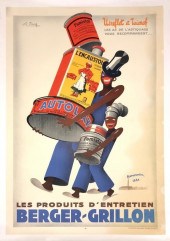 Vibrant vintage French poster