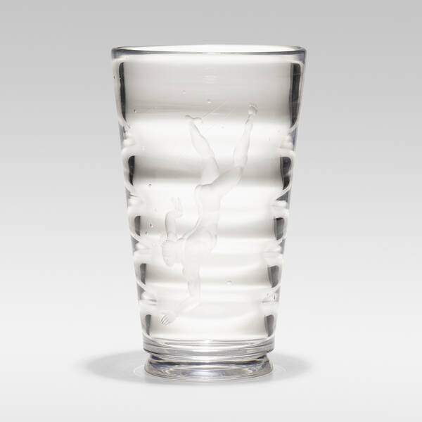 Vicke Lindstrand. Pearl Diver vase.