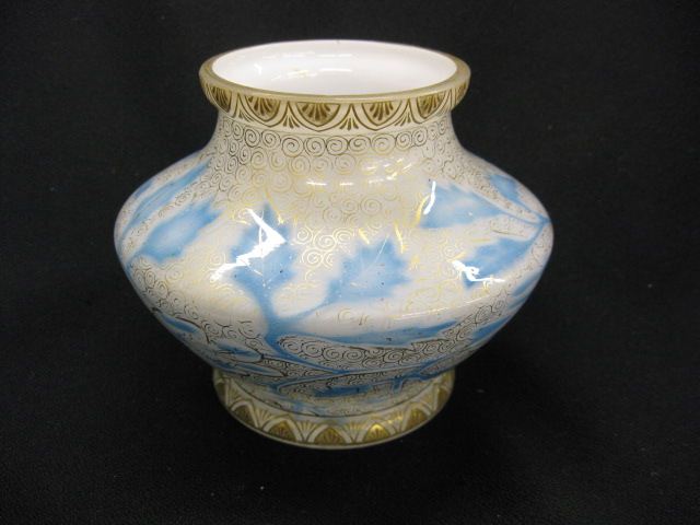 Victoiran Art Glass Vase blue