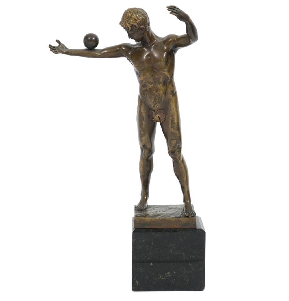 VICTOR BUGLER BRONZE NAKED MAN