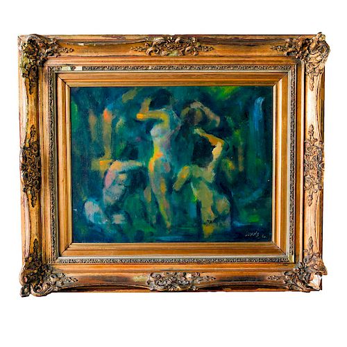 VICTOR LOYOLA SIGNED OIL ON