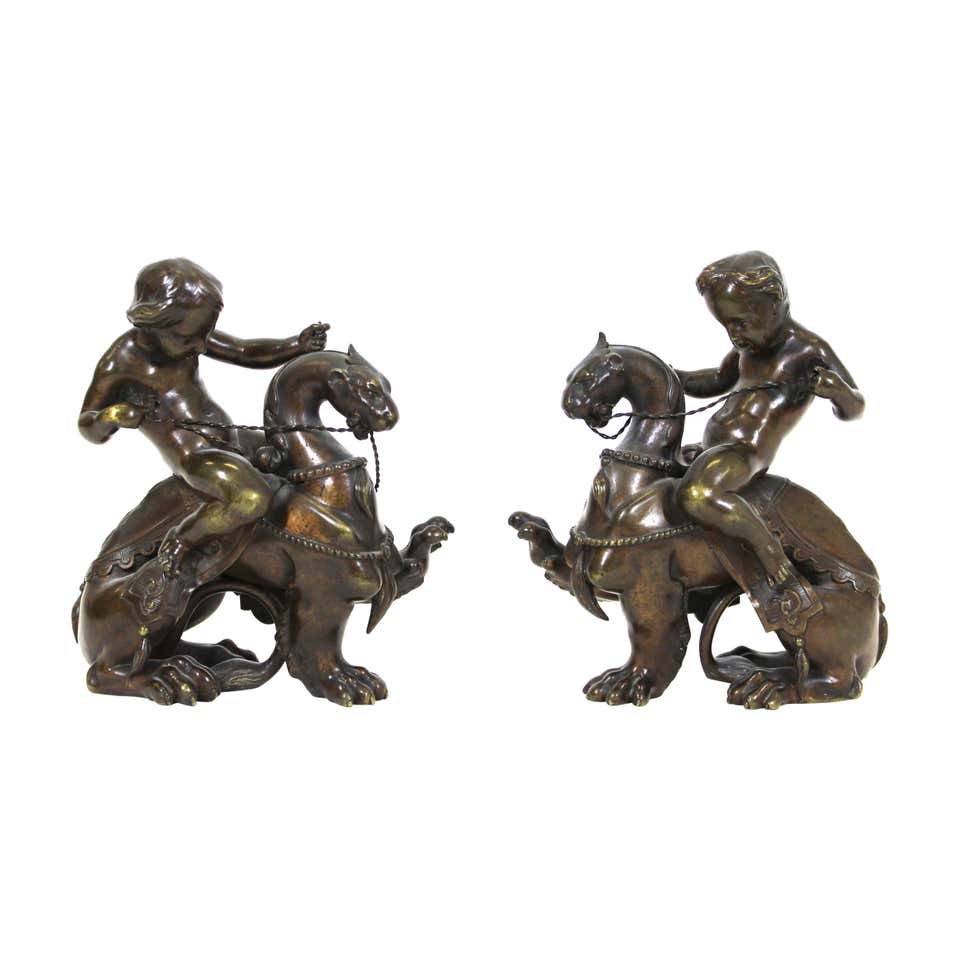 VICTOR PAILLARD FRENCH BRONZE PUTTI