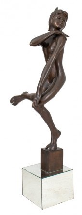 VICTOR SALMONES BRONZE FAUN FO