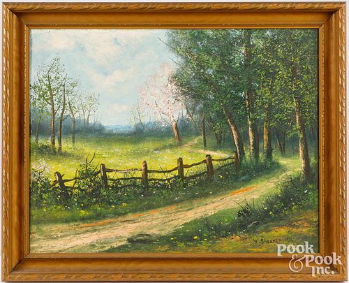 VICTOR SHEARER, OIL ON CANVAS