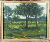 VICTOR SHEARER, OIL ON CANVAS
