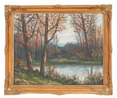 VICTOR SHEARER OIL ON CANVAS<b