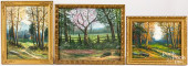 VICTOR SHEARER, THREE OIL ON C