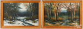 VICTOR SHEARER, TWO OIL ON CAN