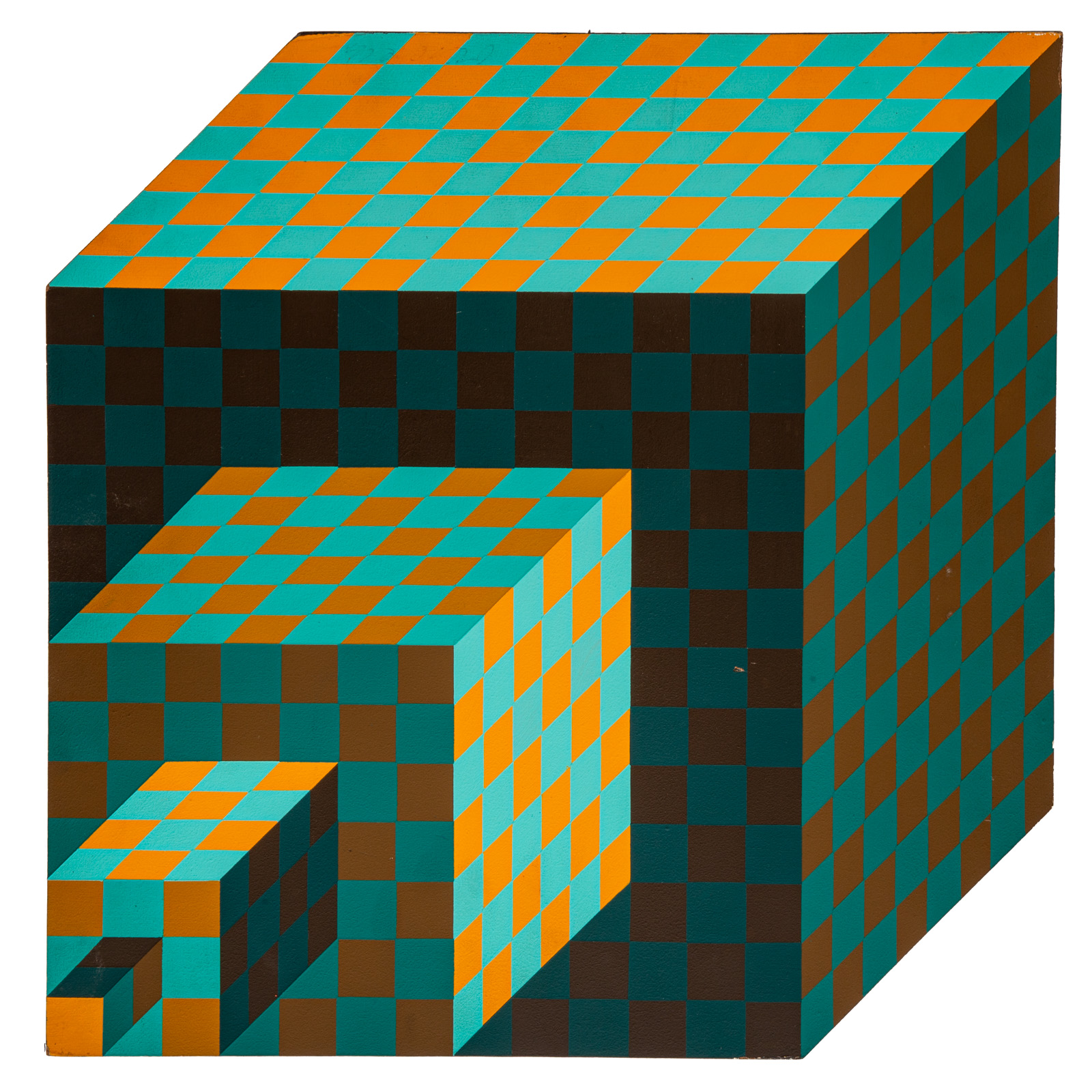 VICTOR VASARELY. "FELHOE," 3D