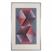 VICTOR VASARELY. "META," SERIG