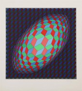 VICTOR VASARELY, OMEGA V, SCRE