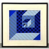 VICTOR VASARELY Op Art Graphic