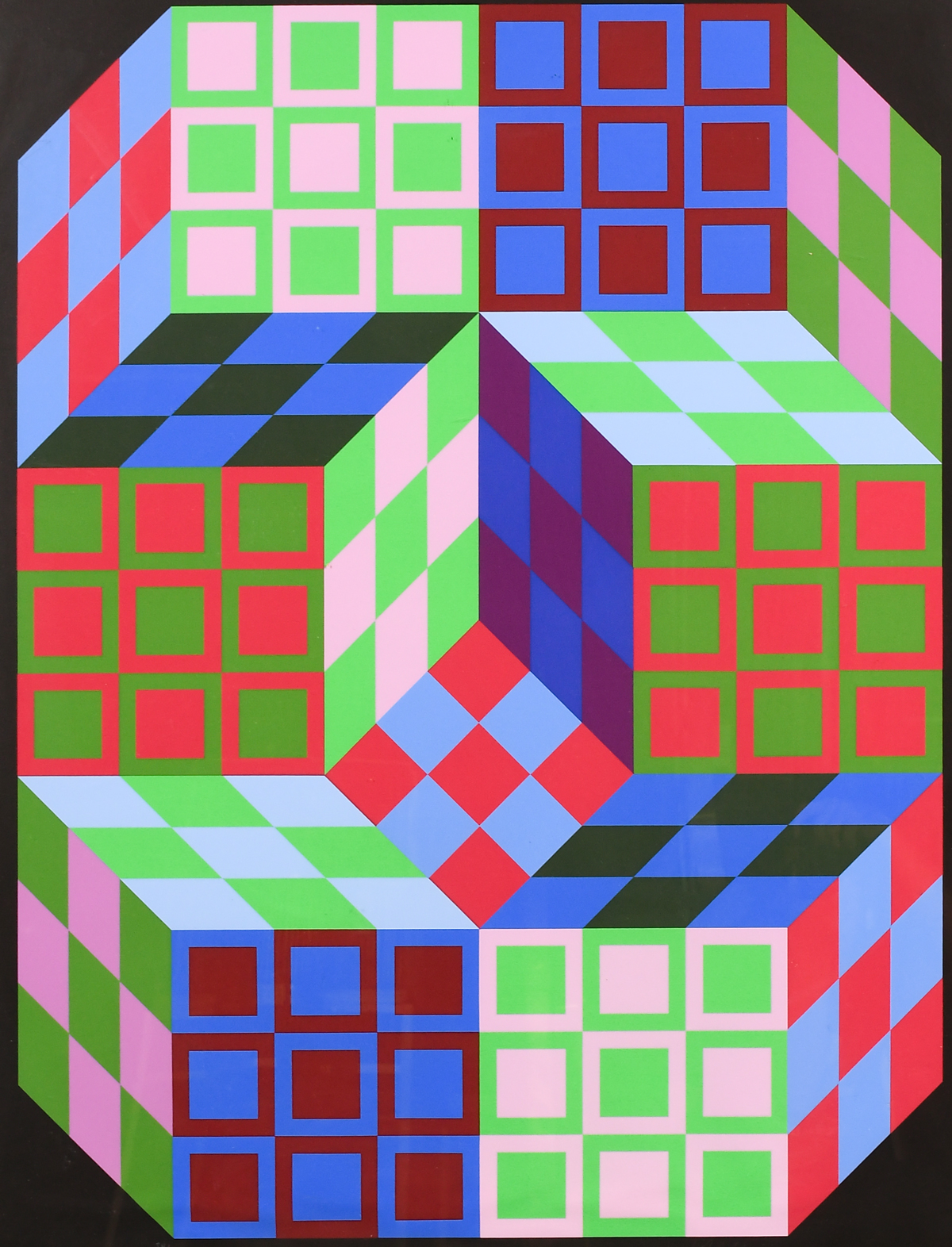 VICTOR VASARELY OP ART SERIGRAPH