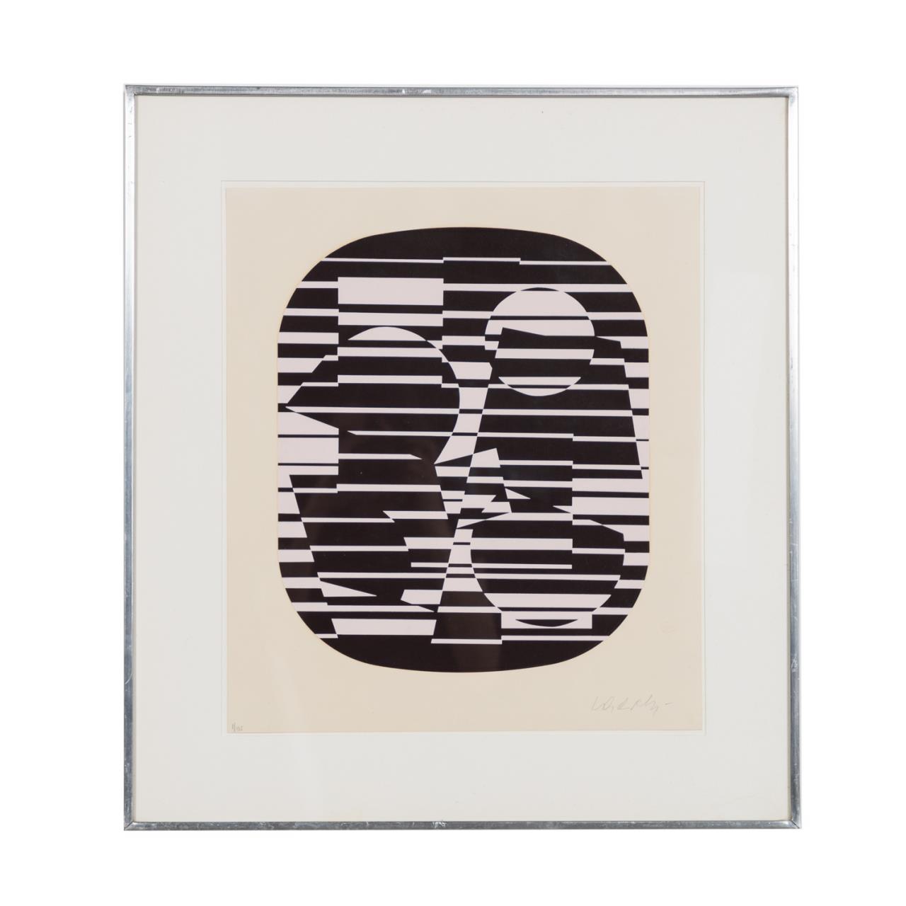 VICTOR VASARELY OP ART SERIGRAPH
