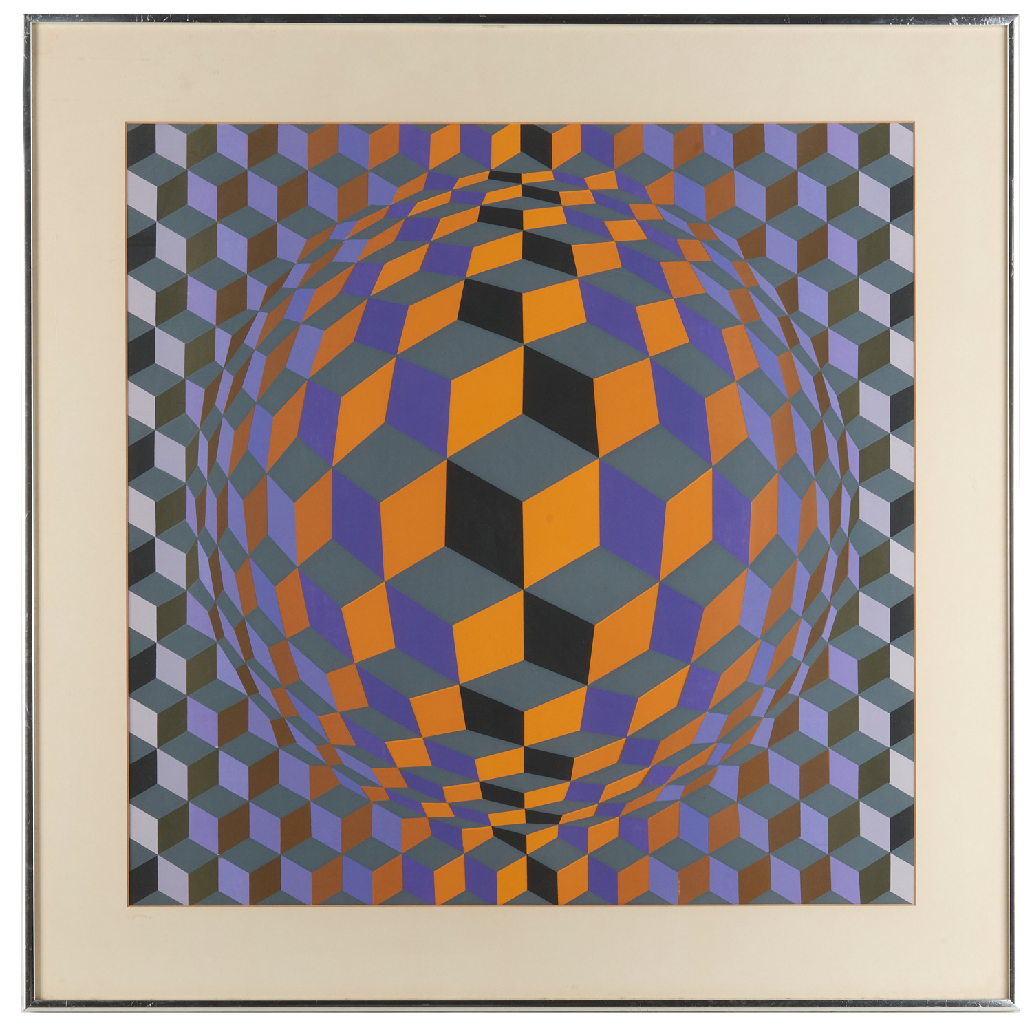VICTOR VASARELY, OP ART SERIGRAPH
