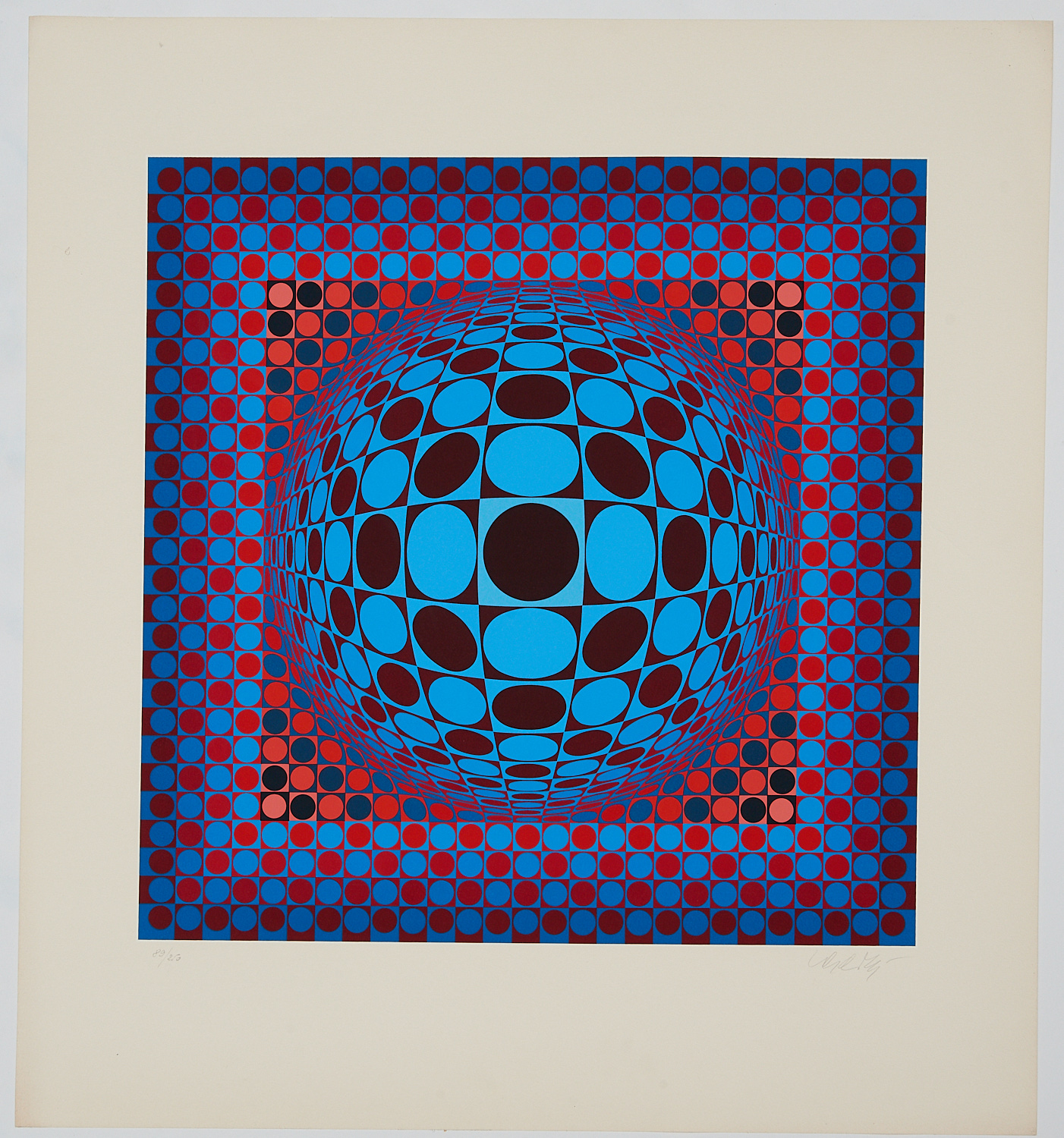 VICTOR VASARELY, SIGNED SERIGRAPH
