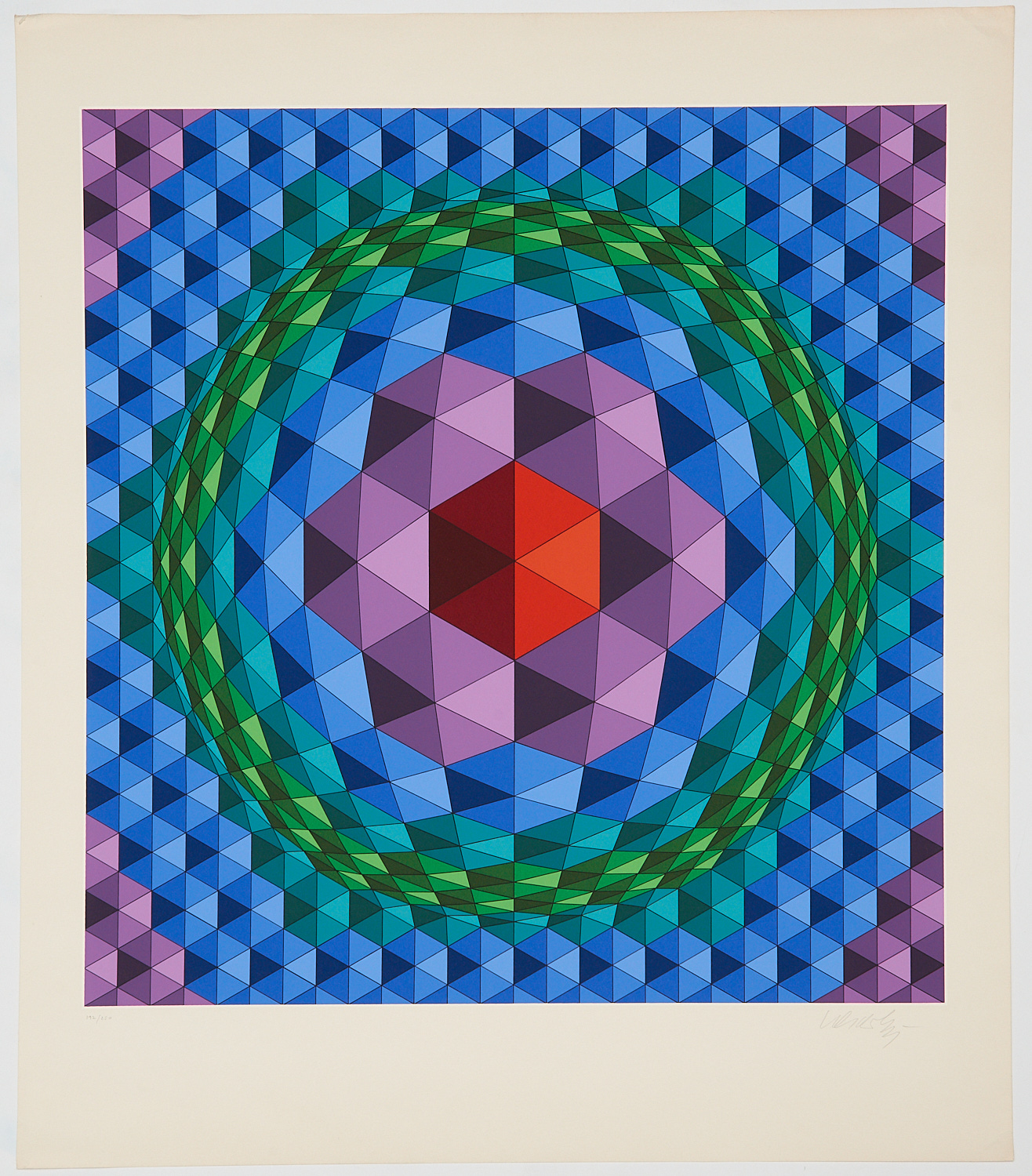 VICTOR VASARELY, SIGNED SERIGRAPH