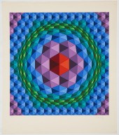 VICTOR VASARELY, SIGNED SERIGR