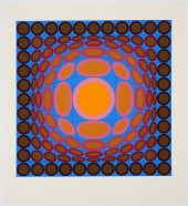 VICTOR VASARELY, SIGNED SERIGR