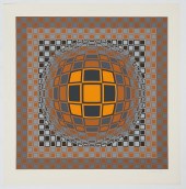 VICTOR VASARELY, SIGNED SERIGR