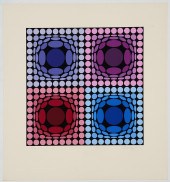 VICTOR VASARELY, SIGNED SERIGR