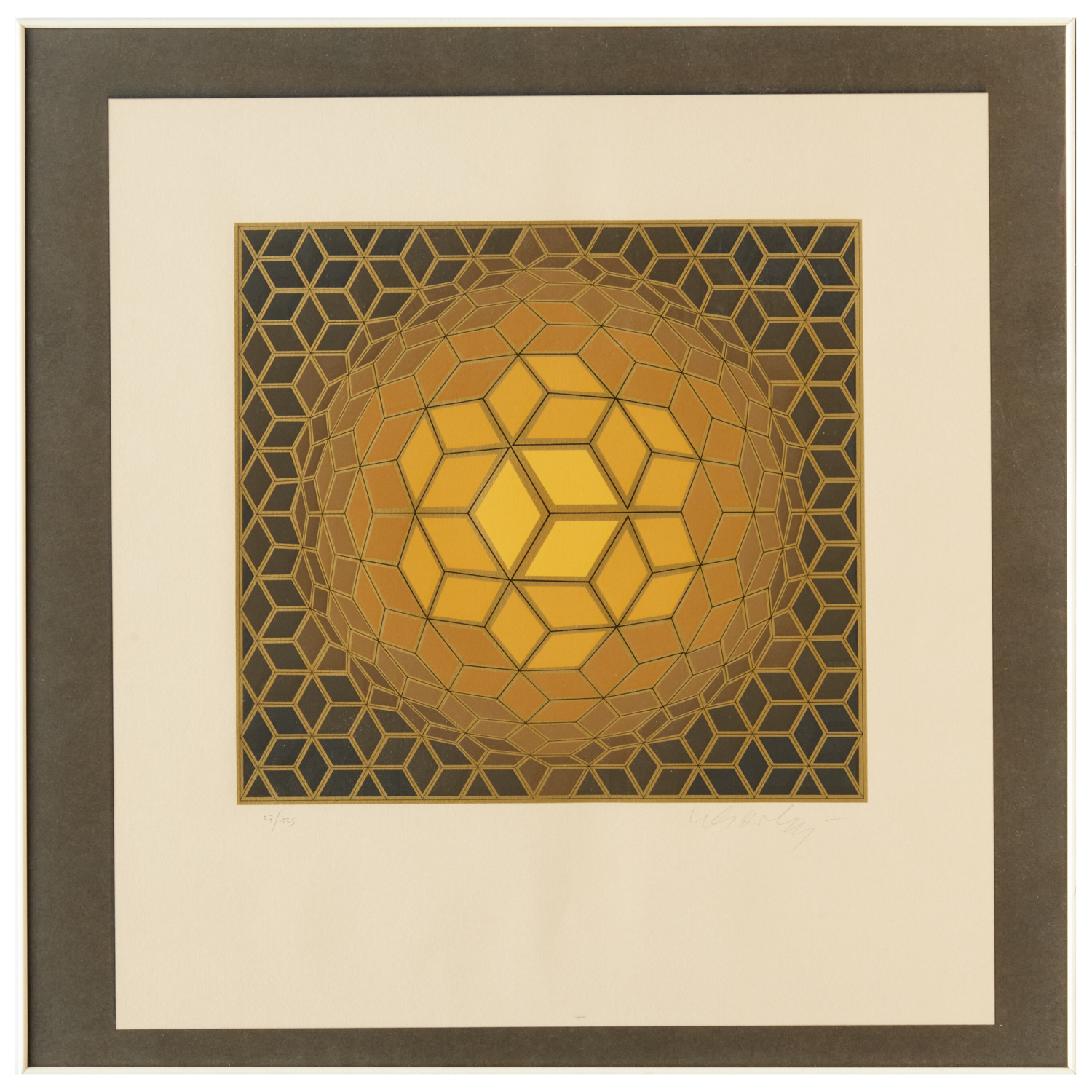 VICTOR VASARELY, SIGNED SERIGRAPH