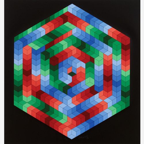 VICTOR VASARELY "TSIGA" (1983
