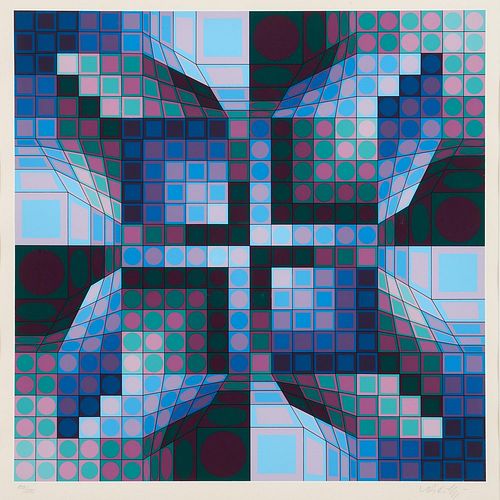 VICTOR VASARELY "VELTE" (1983