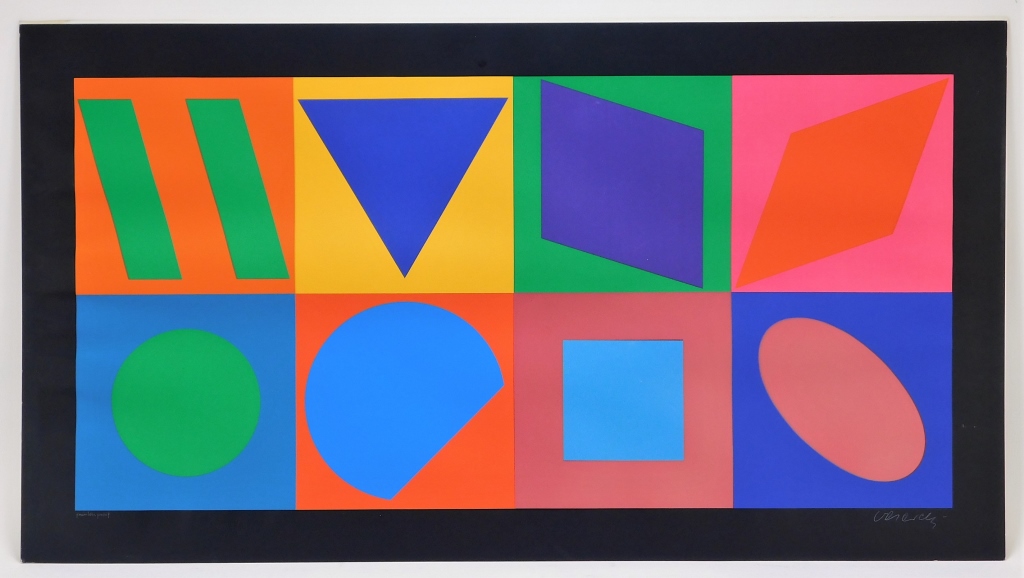 VICTOR VASERELY MODERNIST OP ART