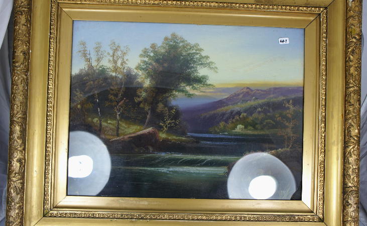 Victoria Gilt Framed Oil Painting