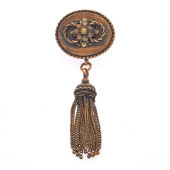 VICTORIAN 14K ROSE GOLD TASSEL