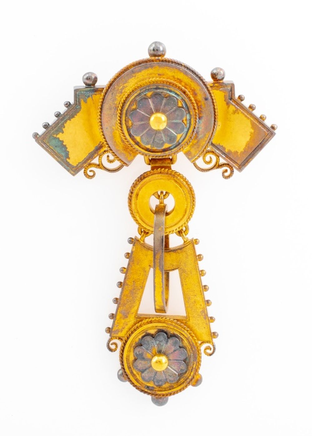 VICTORIAN 14K YELLOW GOLD BROOCH
