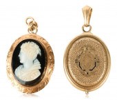 VICTORIAN 14K YELLOW GOLD LOCK