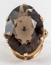 VICTORIAN 14K YELLOW GOLD OVAL