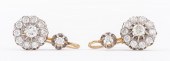 VICTORIAN 18K & PLATINUM DIAMO