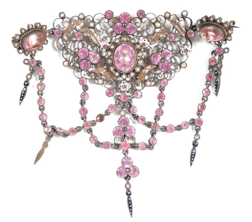 VICTORIAN 19C DEVANT DE CORSAGE