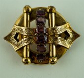 VICTORIAN 9K YELLOW GOLD AND G