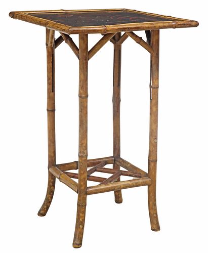 VICTORIAN AESTHETIC JAPANNED BAMBOO