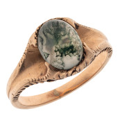 VICTORIAN AGATE, 10K ROSE GOLD