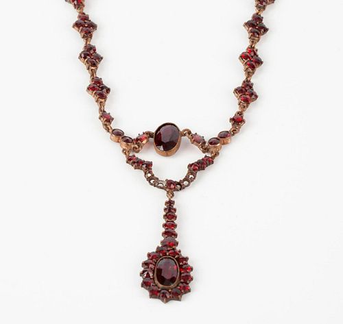 VICTORIAN ALMANDINE GARNET &