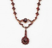 VICTORIAN ALMANDINE GARNET & B