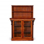 VICTORIAN AMBOYNA, MAHOGANY, A