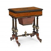 VICTORIAN AMBOYNA, MAHOGANY, E
