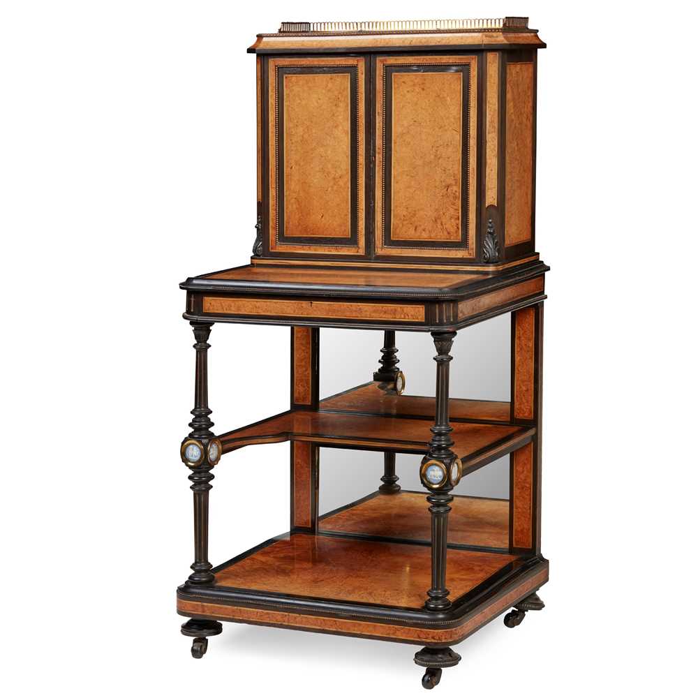 VICTORIAN AMBOYNA, MAHOGANY,
