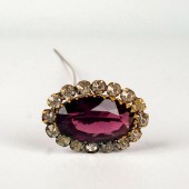 VICTORIAN AMETHYST HATPINA sty