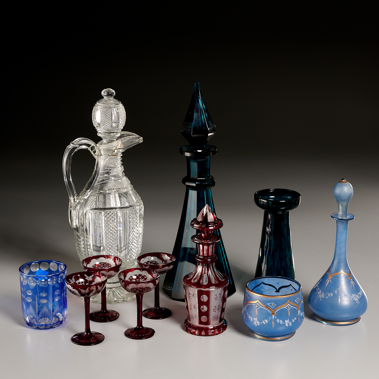 VICTORIAN AND BOHEMIAN GLASS
