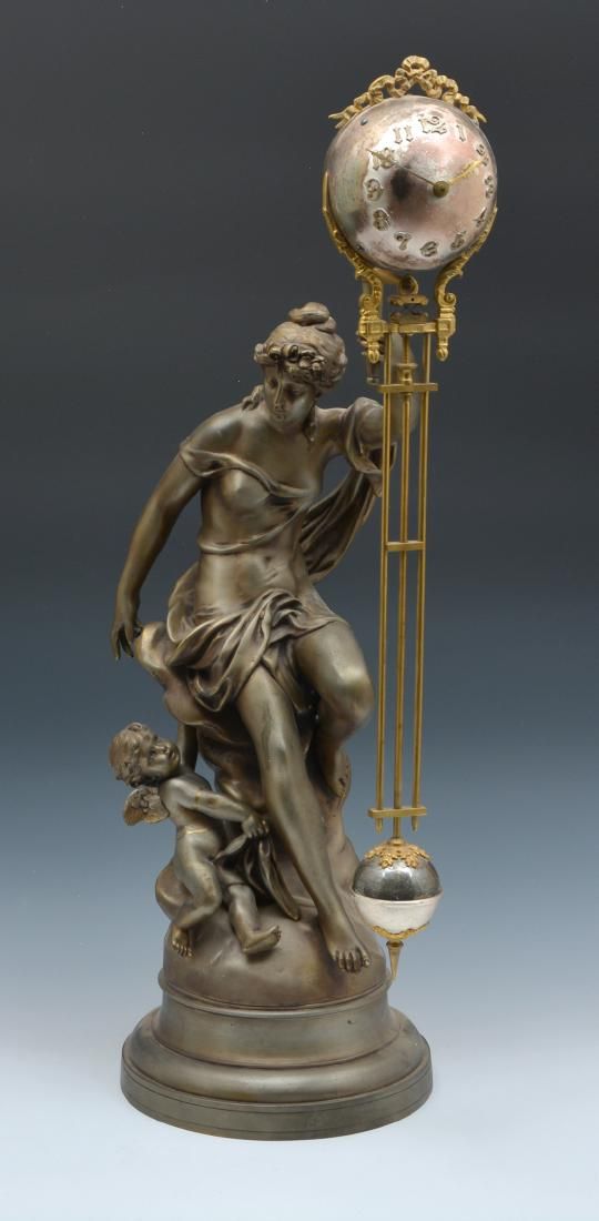 VICTORIAN ANSONIA SWINGER CLOCK,