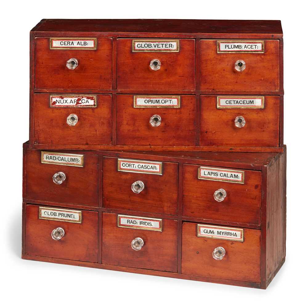 VICTORIAN APOTHECARY CABINET 19TH