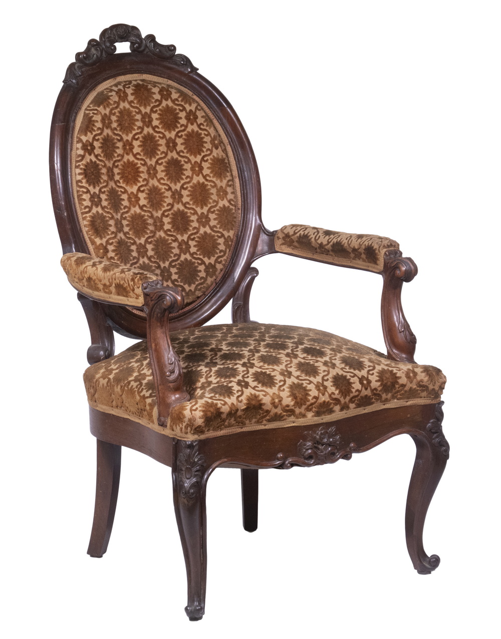 VICTORIAN ARMCHAIR 19th c. Mahogany