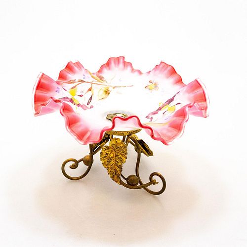 VICTORIAN ART CRANBERRY GLASS